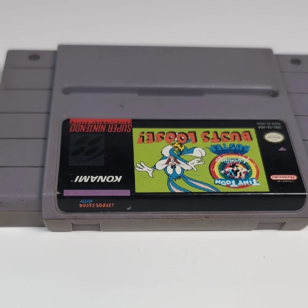 Tiny Toon Adventures: Buster Busts Loose! - Gray Game Cartridge